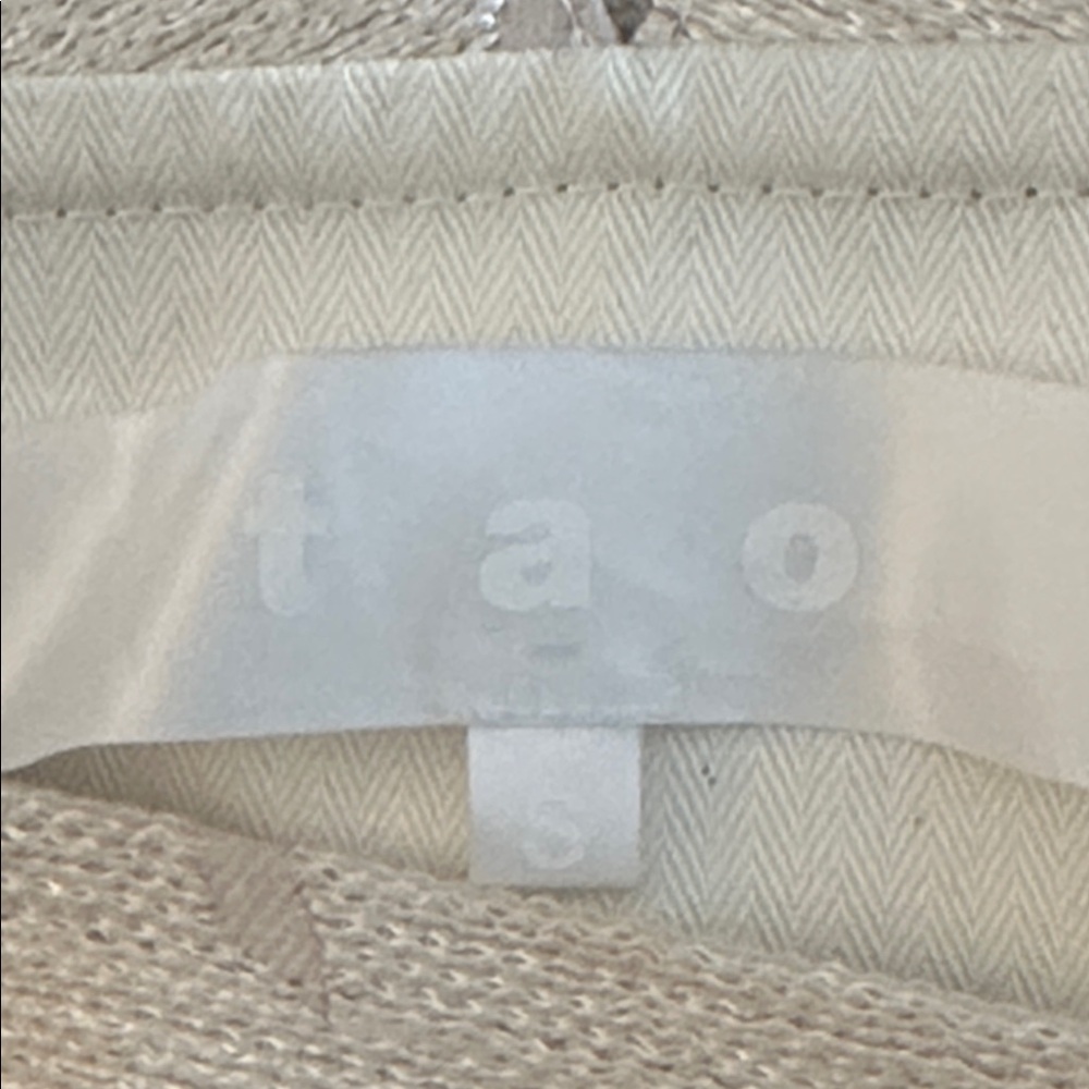 Comme des Garçons tao Floral Jacquard Sleeveless Dress Champagne Color Sz Small - Picture 8 of 9